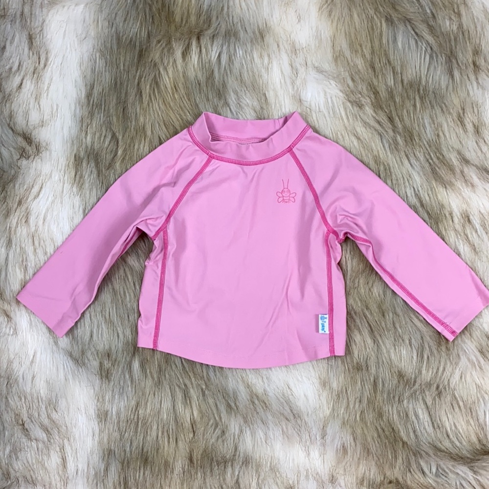 12 Month I Play Rash Guard Swim Suit Top